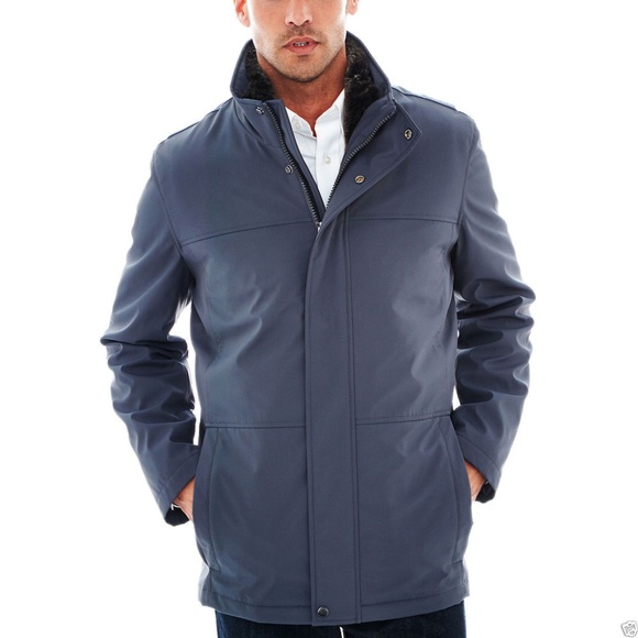 Claiborne Other - CLAIBORNE Car Coat With Vest (Charcoal)